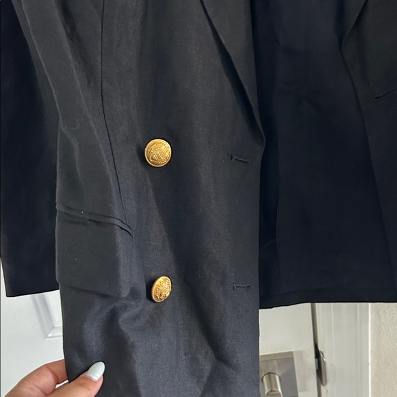 Ann Taylor Charcoal Blazer with Elegant Accents - Picture 4 of 9